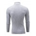 Men's Pullover Jumper Knit Retro Stylish Color Block Turtleneck Beaded Edge Sweaters Daily Holiday Winter White Black XS S M / Polyester / Elastic / Rib Fabrics / Long Sleeve / Machine wash