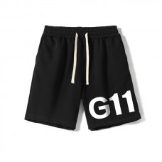 kozsports: Mens Shorts Summer Loose Five-Point Pants Black