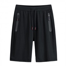 kozsports: Mens Shorts Summer Ice Silk Quick Dry Black
