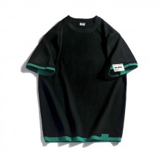 kozsports: Mens T-Shirt Fashion Cotton Crew Neck Black